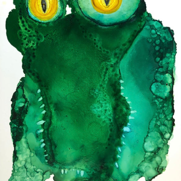 Cole Carter Original Print | "Le Crocodile"