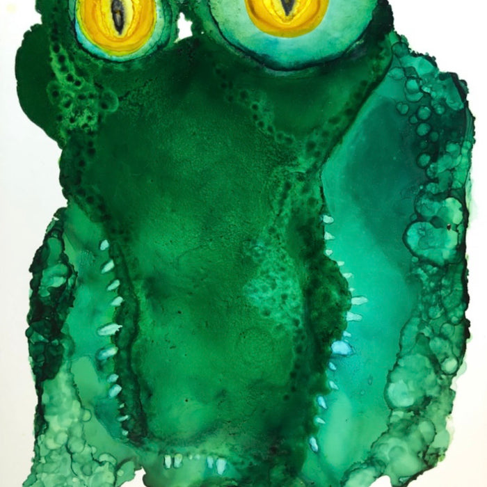 Cole Carter Original Print | "Le Crocodile"