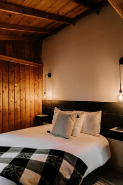 cozy bed on Mayne Island British Columbia