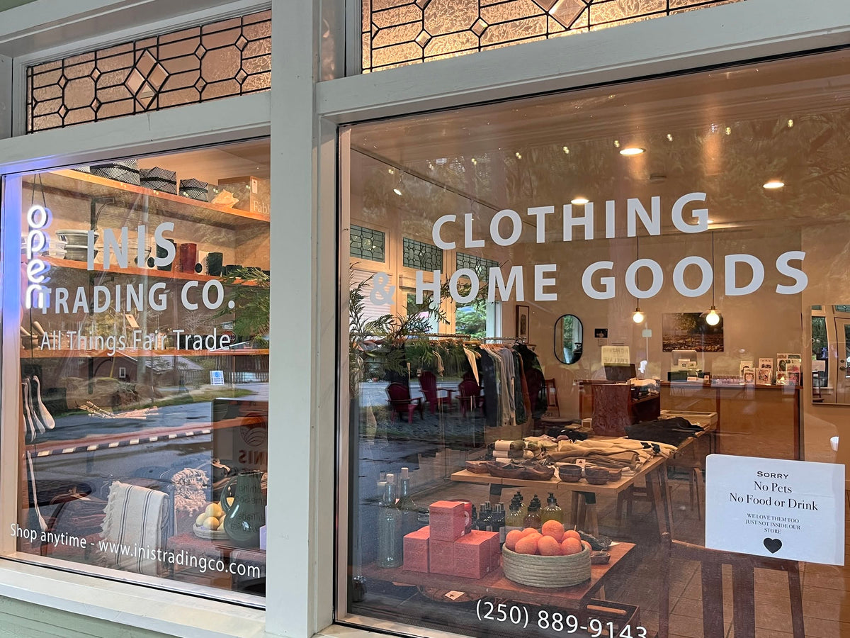 Inis Trading Co. boutique at Fernhill Centre, Mayne Island