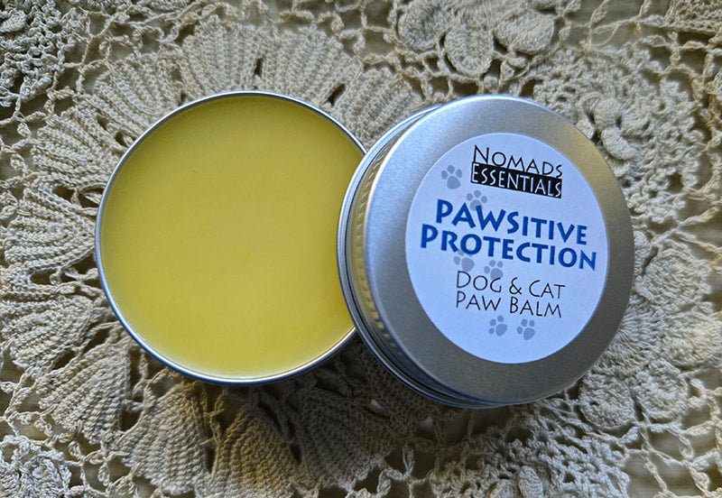 PAWSitive Protection unscented paw balm for dogs and cats by Nomads Essentials, Mayne Island BC